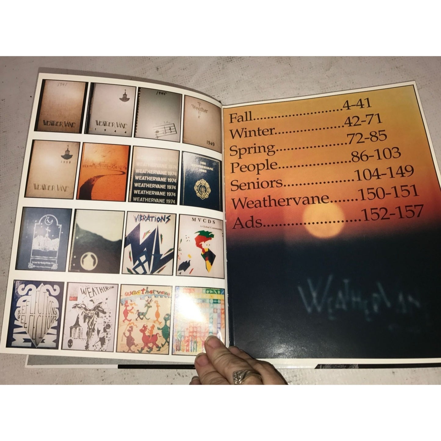 Vintage 1998 Maumee Valley Hardback Yearbook