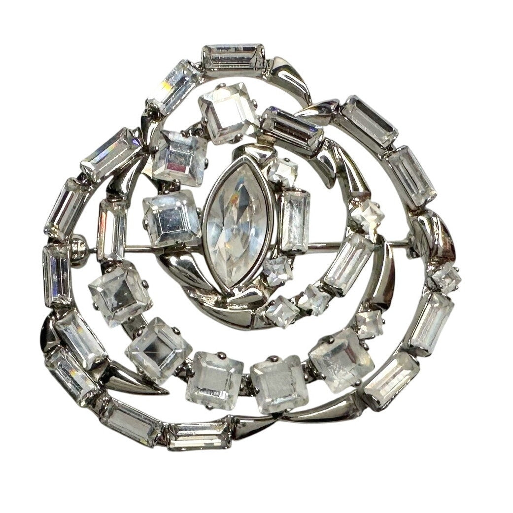 Gucci Crystal 'Stone Rose' Corsage Brooch