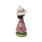 Panda Prints Inc Schmid Collection Farm Girl Ceramic Ornament (3'') - Made in Japan