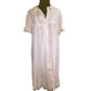 Womens Saks Fifth Avenue White Lace Button Down nightgown