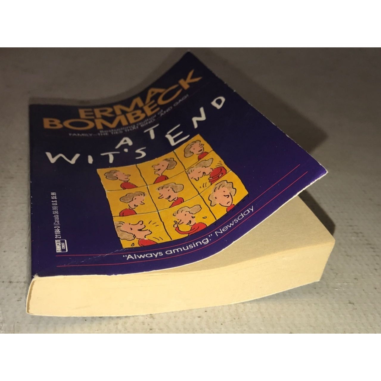 At Wit's End by Erma Bombeck Vintage Paperback Book