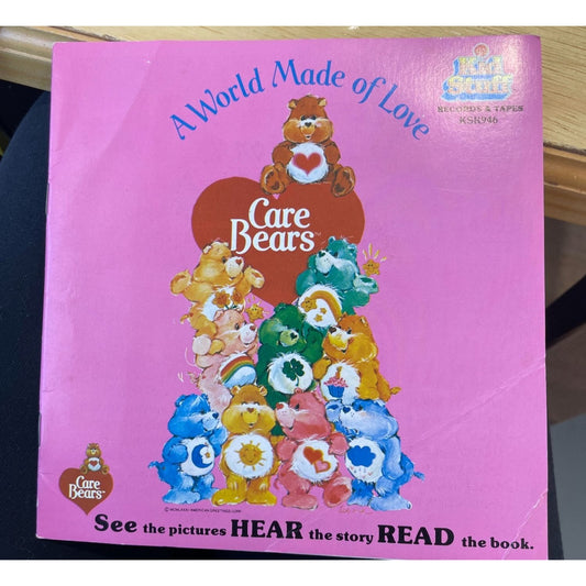 A World Made of Love Care Bears Vintage record storybook