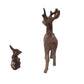 Vintage Deer and Fawn Miniature Figurines - Deer has Chipped Antlers