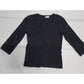 Womens Black Cotton Long Sleeved Shirt Size 6