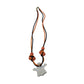 Applause Inc. Halloween Ghost Necklace (Orange, Black, White)