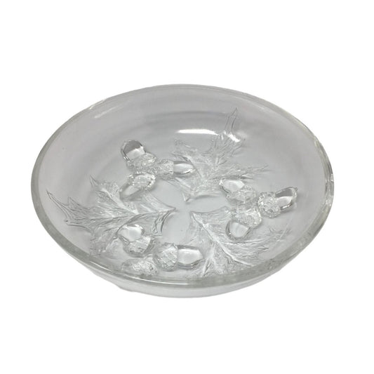 Vintage Small Clear Federal Glass Decorative Bowl- 6 inches wide & 1.5 inches tall