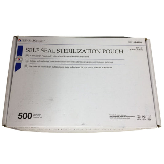 Henry Schein Self Seal Sterilization Pouches (New but Open Box)