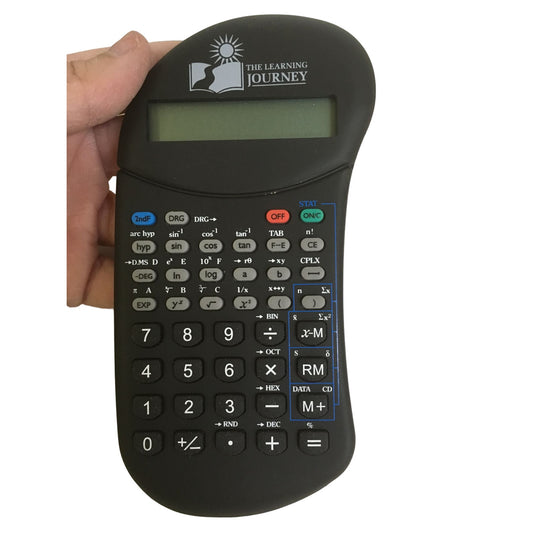 Portable Pocket Sized Basic Scientific Calculator w/ Tin Case