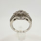 Elegant 1/2 Ct Natural Diamond Illusion Setting Cluster Ring Size 7