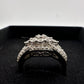 Elegant 1/2 Ct Natural Diamond Illusion Setting Cluster Ring Size 7