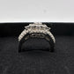 Elegant 1/2 Ct Natural Diamond Illusion Setting Cluster Ring Size 7