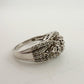 Elegant 1/2 Ct Natural Diamond Illusion Setting Cluster Ring Size 7