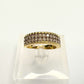 Beautiful 3/4 Ct Diamond 2 row Anniversary Ring 14kt Gold Over Sterling Silver Size 7 Unbranded  A+ Stuff anniversary ring