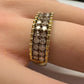 Beautiful 3/4 Ct Diamond 2 row Anniversary Ring 14kt Gold Over Sterling Silver Size 7 Unbranded  A+ Stuff anniversary ring