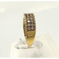 Beautiful 3/4 Ct Diamond 2 row Anniversary Ring 14kt Gold Over Sterling Silver Size 7 Unbranded  A+ Stuff anniversary ring