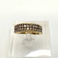 Beautiful 3/4 Ct Diamond 2 row Anniversary Ring 14kt Gold Over Sterling Silver Size 7 Unbranded  A+ Stuff anniversary ring