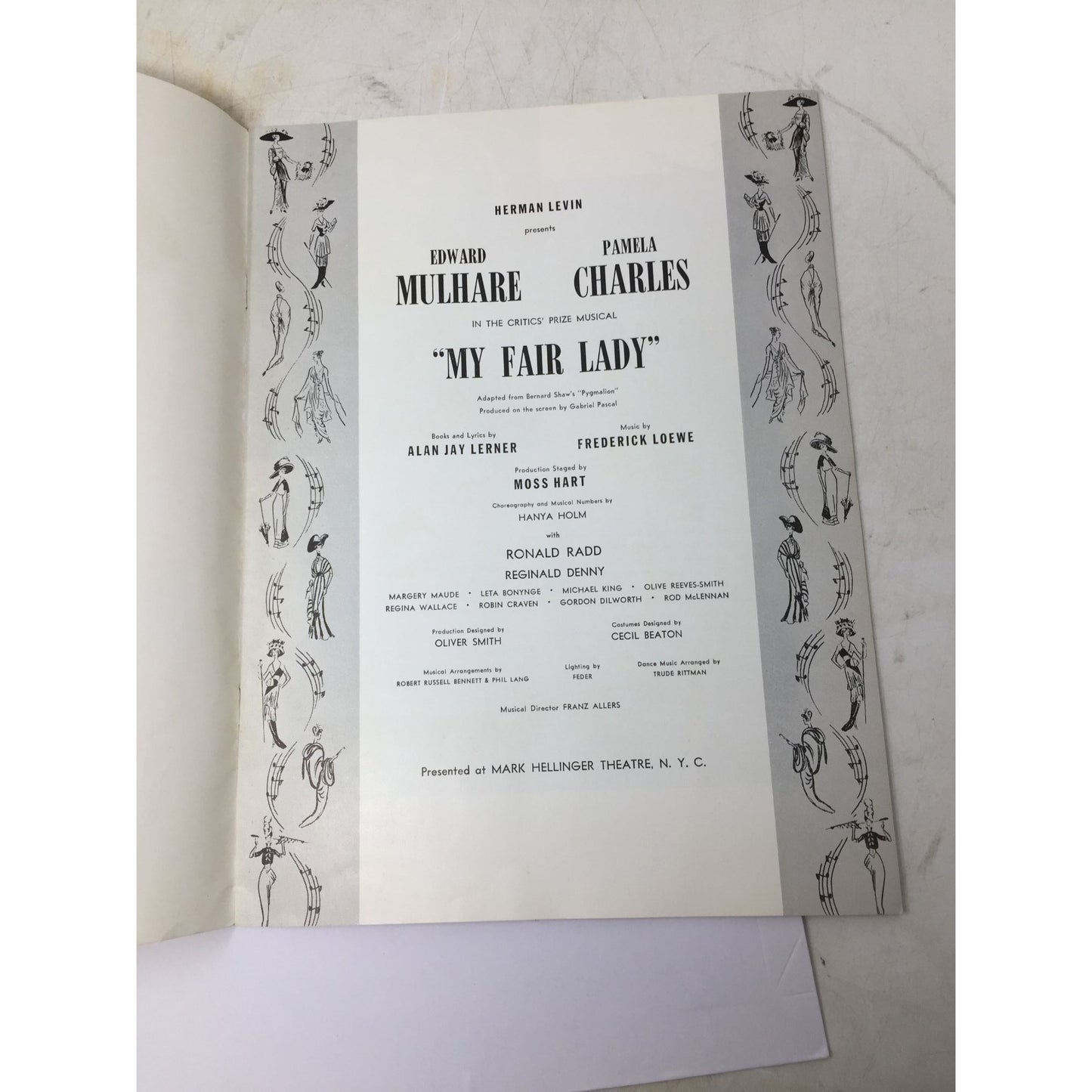 ''MY FAIR LADY'' Vintage Musical Souvenir Program Book