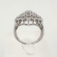 Beautiful 1/2 Carat Natural Diamond Cluster Ring in Sterling Silver - Diamonds Galore!