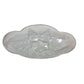 Vintage Oval Clear Glass Serving Dish with Raised Leaf Design (10" x 5")