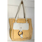 Bvlgari Logo Mania Pale Yellow Shoulder Bag / Tote