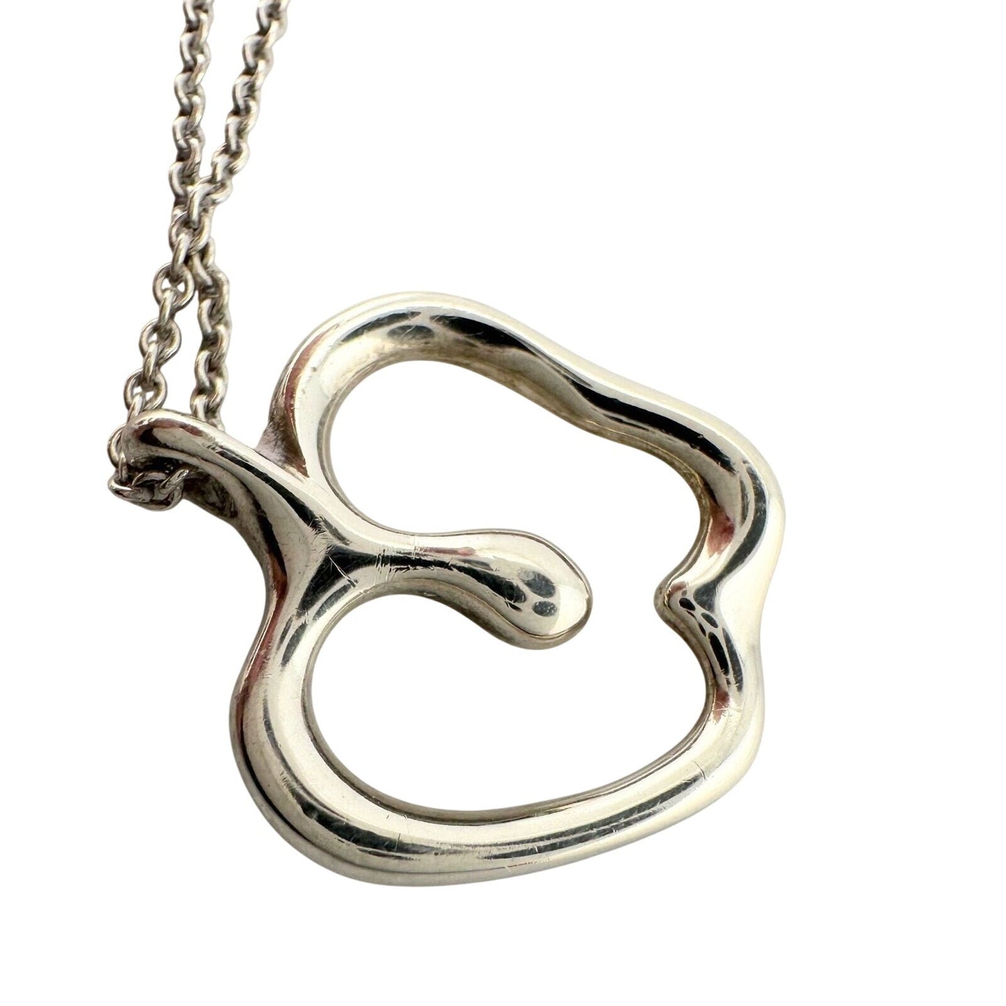 Tiffany & Co Apple Necklace in Sterling Silver - 15" Chain Tiffany & Co  A+ Stuff Necklace with Pendant