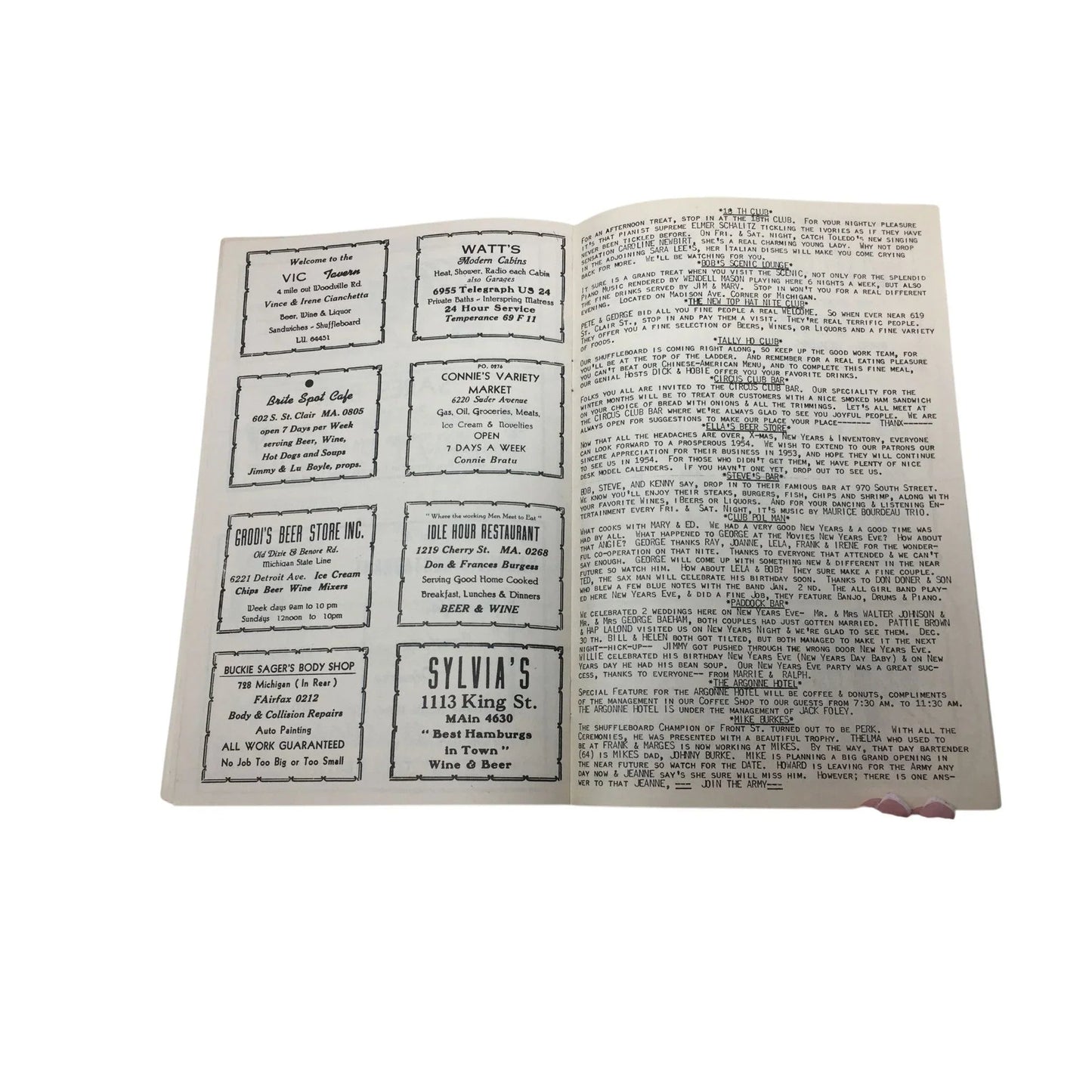 Cabaret Chatter Featuring Bob's Scenic Lounge - Toledo's Caterer's Newsie - A+ Stuff - Books - A+ Stuff