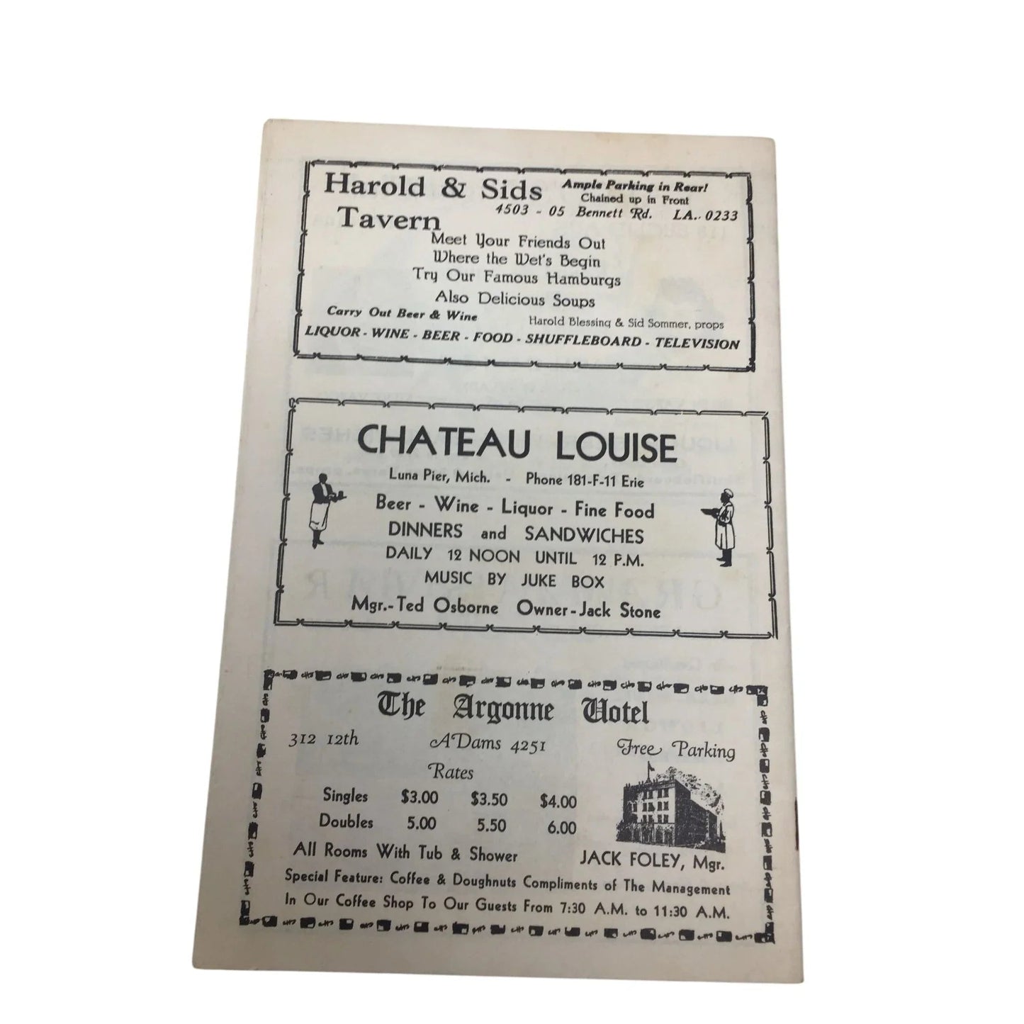 Cabaret Chatter Featuring Bob's Scenic Lounge - Toledo's Caterer's Newsie - A+ Stuff - Books - A+ Stuff