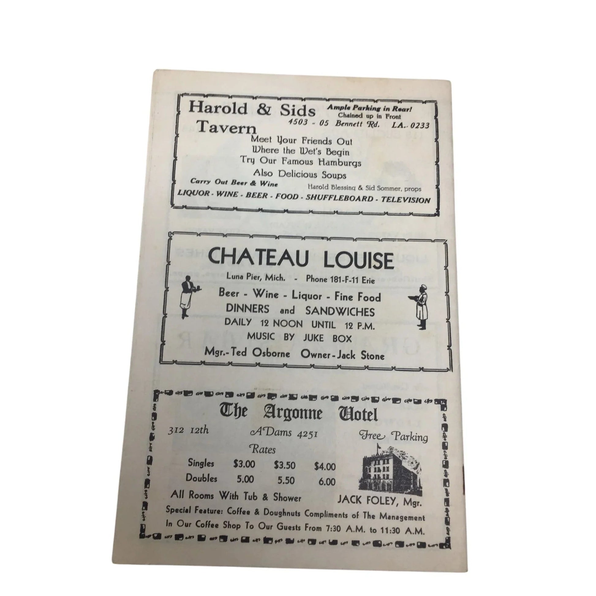 Cabaret Chatter Featuring Bob's Scenic Lounge - Toledo's Caterer's Newsie - A+ Stuff - Books - A+ Stuff