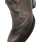 Vaccari Brown Snakeskin Leather Cowboy Boots USA 8 EE