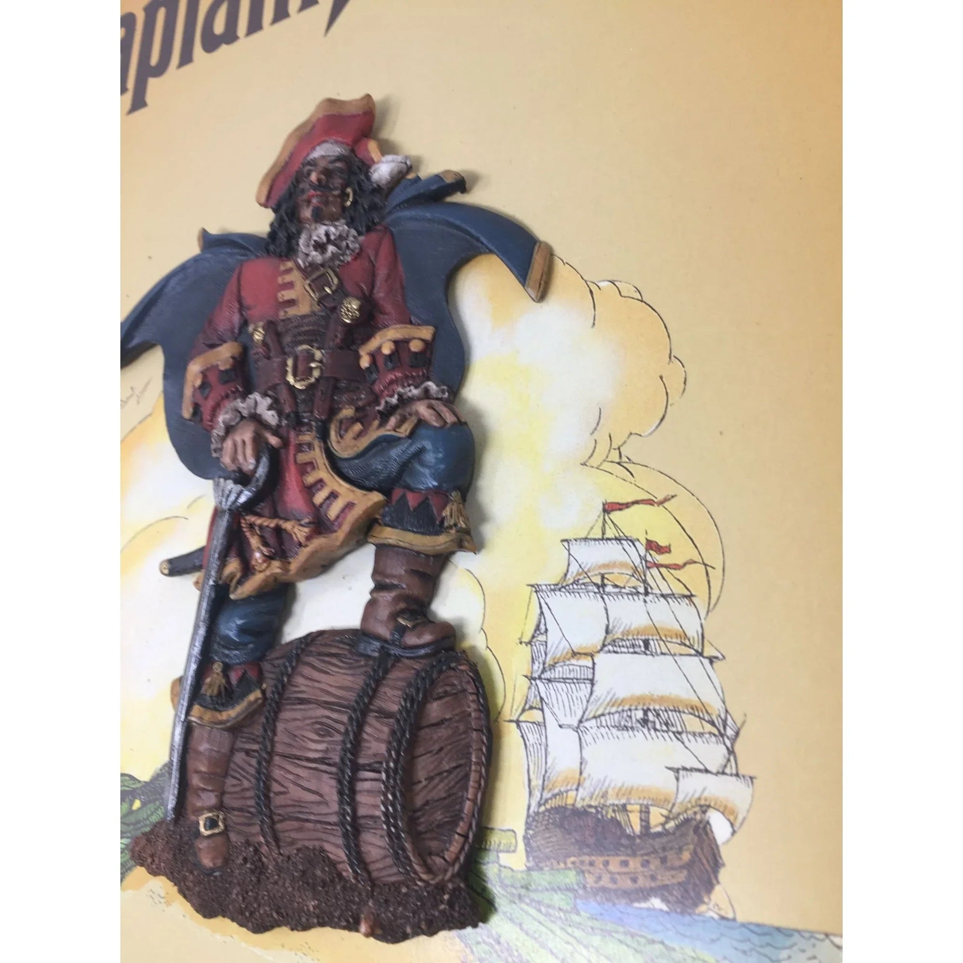 Captain Morgan Original Spiced Rum 3D Promo Wooden Bar Sign - A+ Stuff