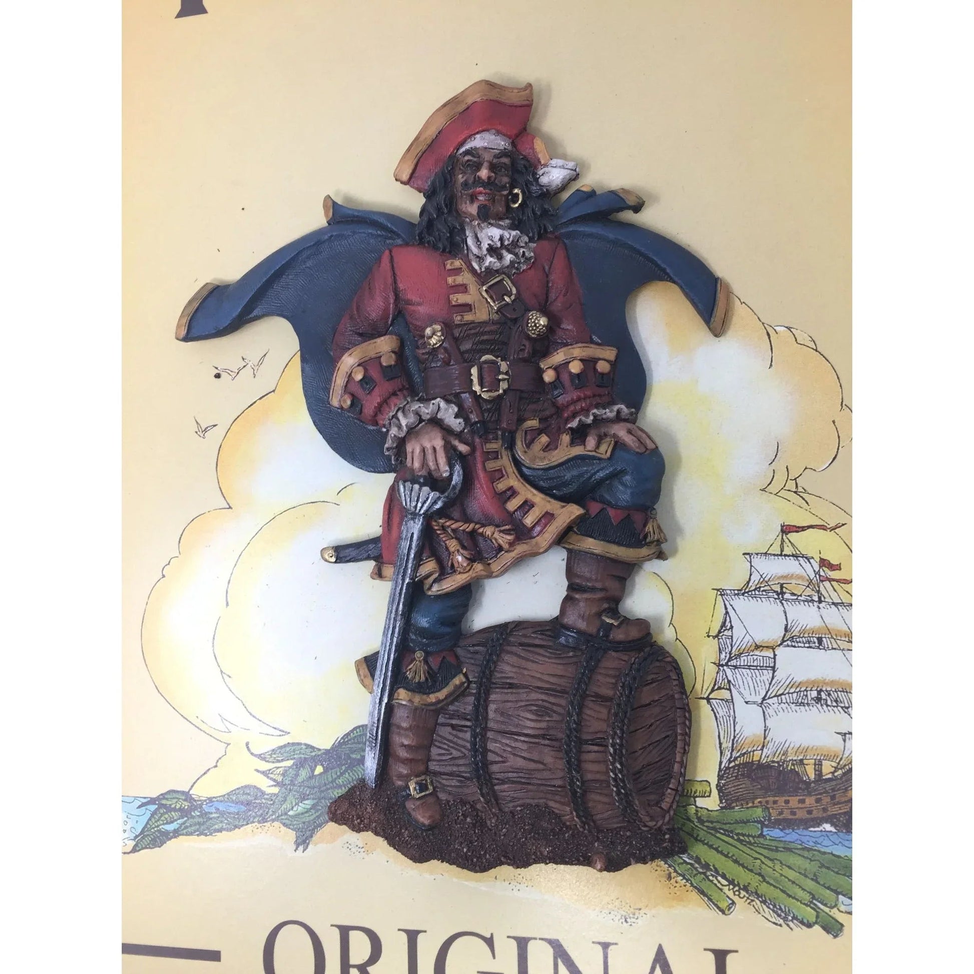 Captain Morgan Original Spiced Rum 3D Promo Wooden Bar Sign - A+ Stuff