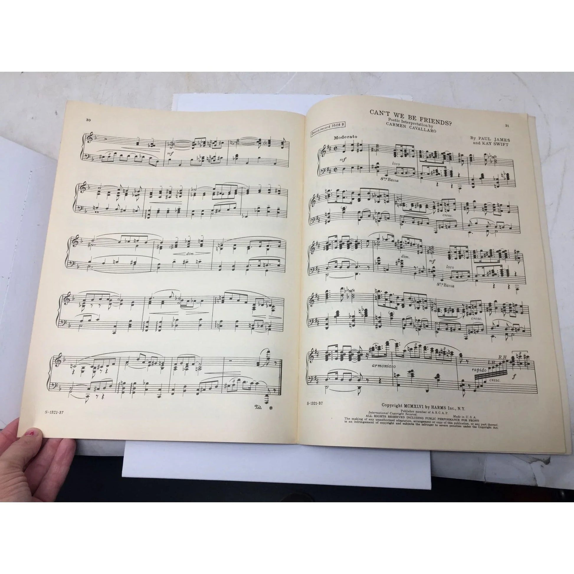 ''Carmen Cavallaro's Keyboard Creations'' Sheet Music Book - A+ Stuff - SHEET MUSIC - A+ Stuff