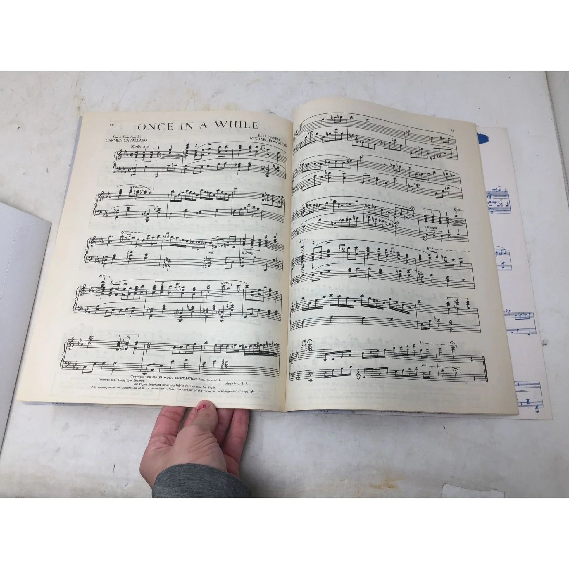 ''Carmen Cavallaro's Parade of Hits For Piano'' Sheet Music Book - A+ Stuff - SHEET MUSIC - A+ Stuff