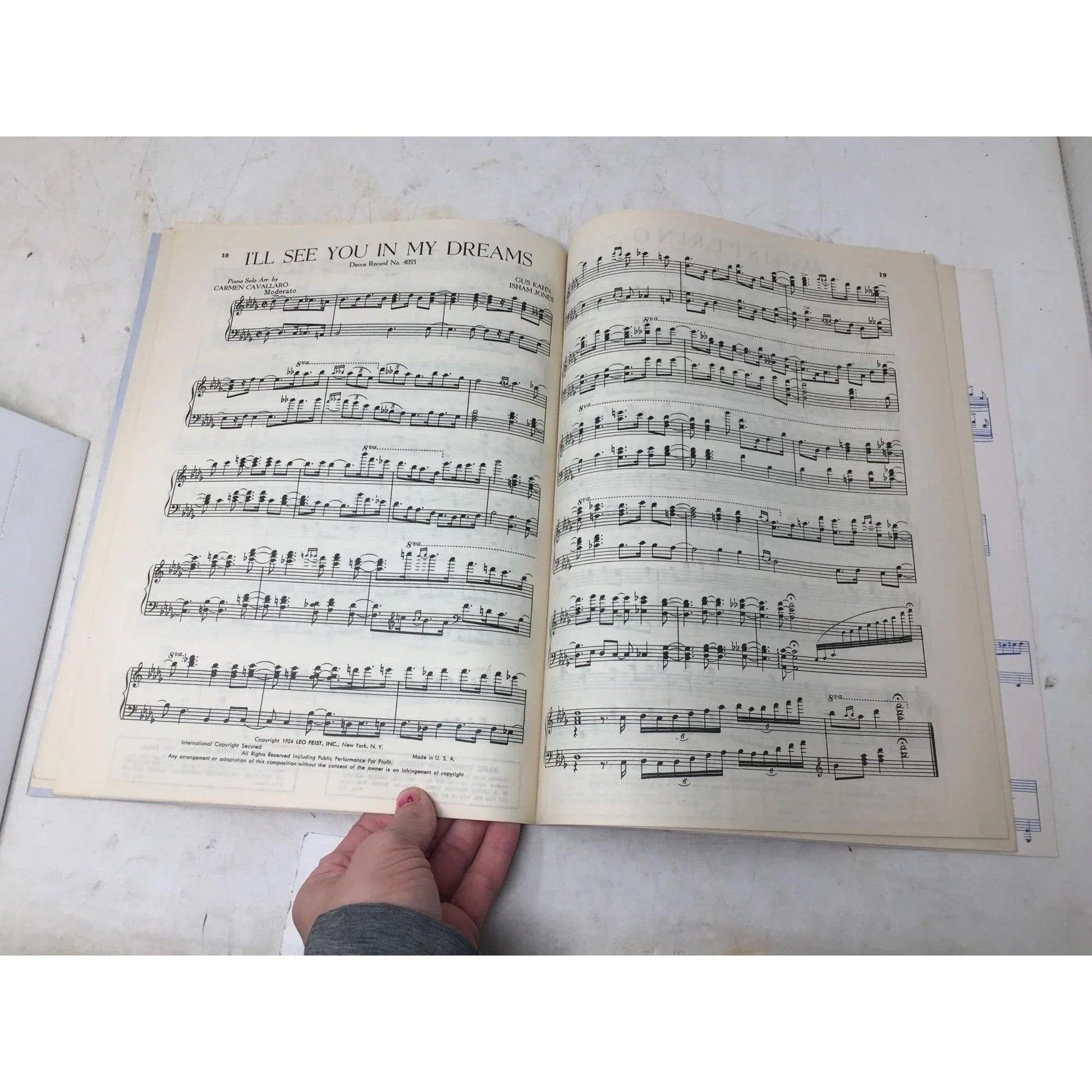 ''Carmen Cavallaro's Parade of Hits For Piano'' Sheet Music Book - A+ Stuff - SHEET MUSIC - A+ Stuff