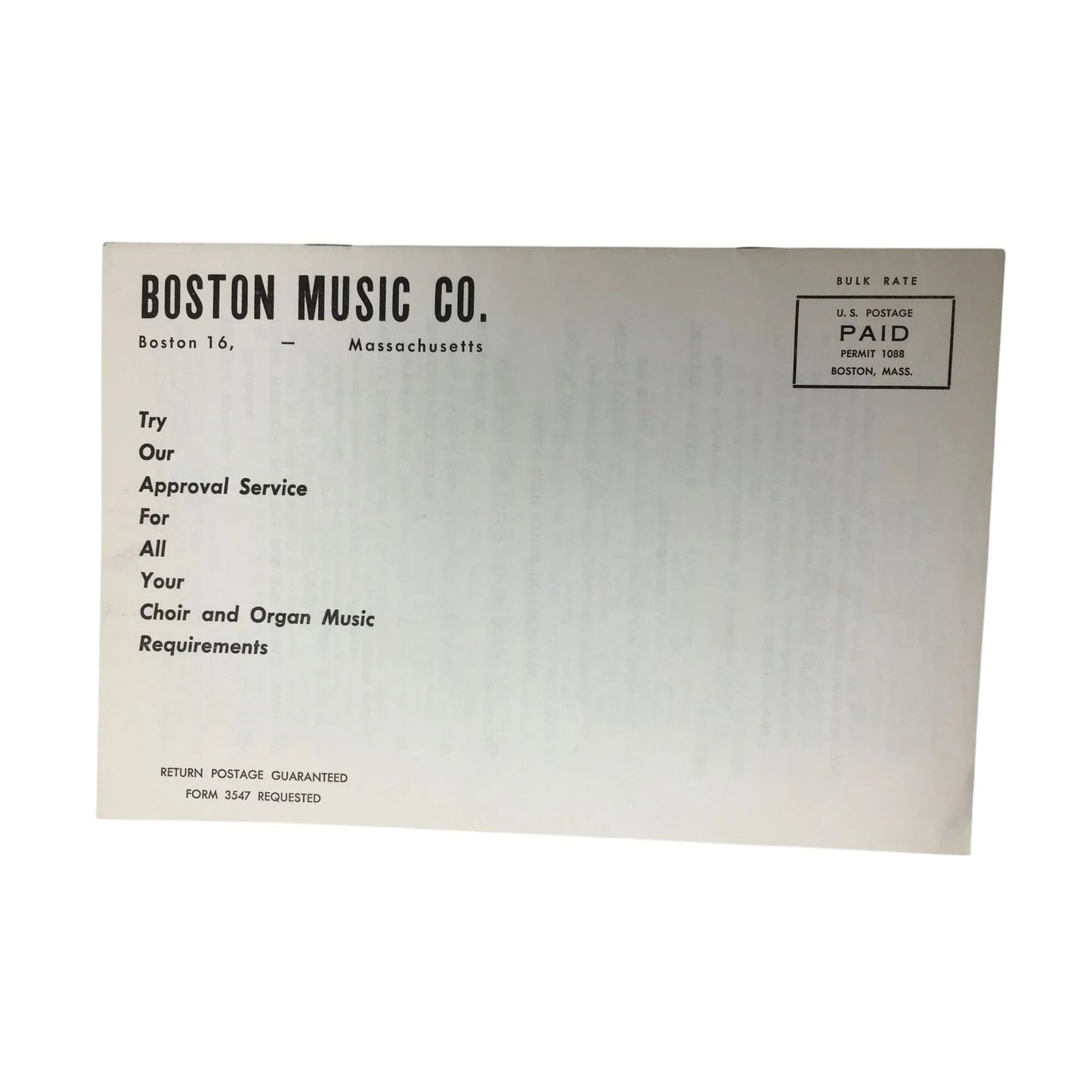 ''Catalog of Organ Music For all Organs'' - Boston music co - A+ Stuff - Books - A+ Stuff