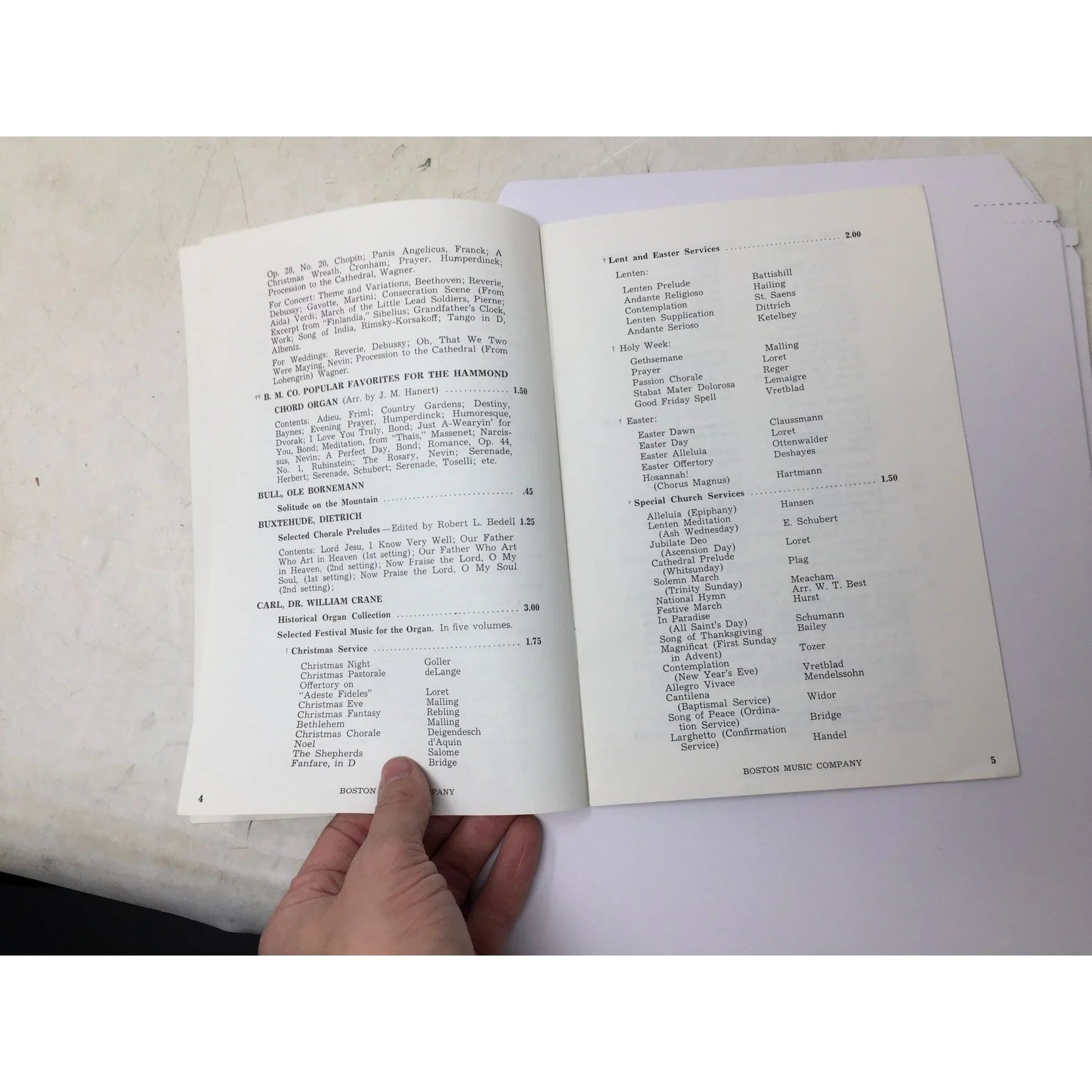 ''Catalog of Organ Music For all Organs'' - Boston music co - A+ Stuff - Books - A+ Stuff