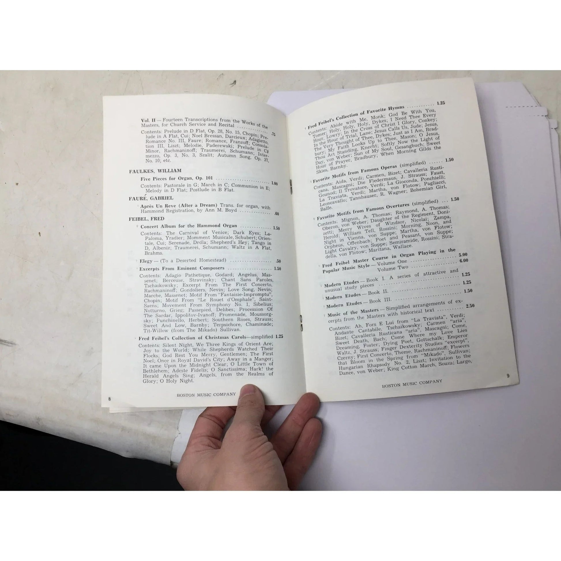 ''Catalog of Organ Music For all Organs'' - Boston music co - A+ Stuff - Books - A+ Stuff