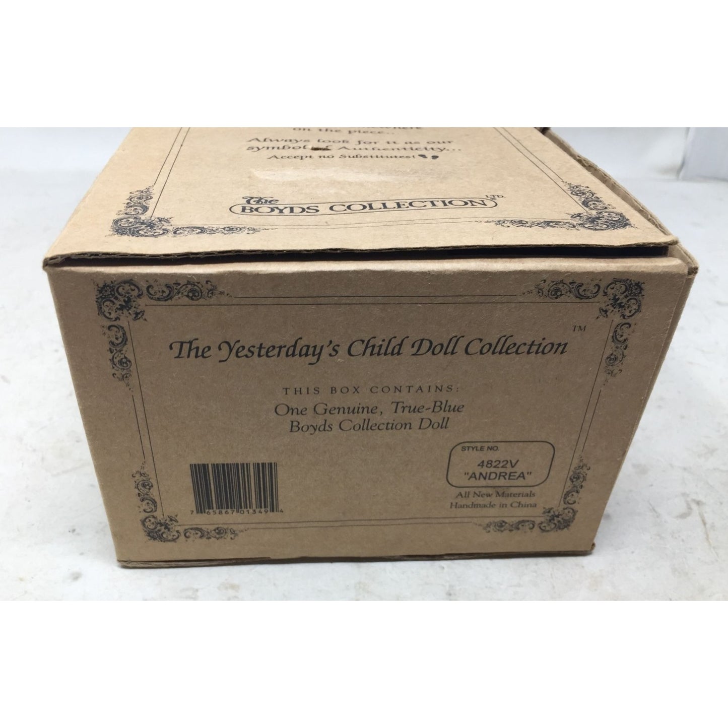 Vintage The Boyds Collection Yesterdays Child Doll New in Box