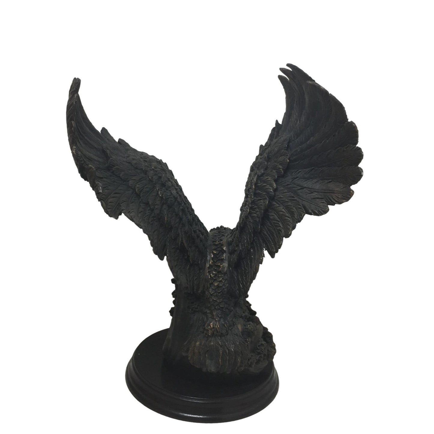 Majestic American Bald Eagle Skimming Over Water to Catch Fish Sculpture Figurine/Statue