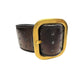 Yves Saint Laurent (YSL) Wide  Leather Cuff Bracelet w Large Buckle