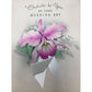 "Orchids to You On Your Wedding Day" Vintage Paper Wedding Card with Handwriting inside