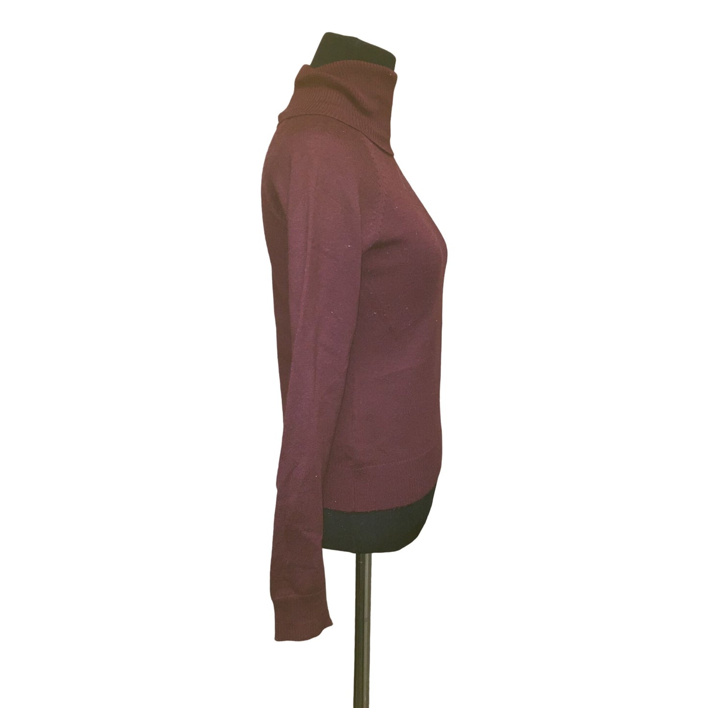 Hennes Womens Size Small Maroon/Burgundy Colored Turtleneck Shirt