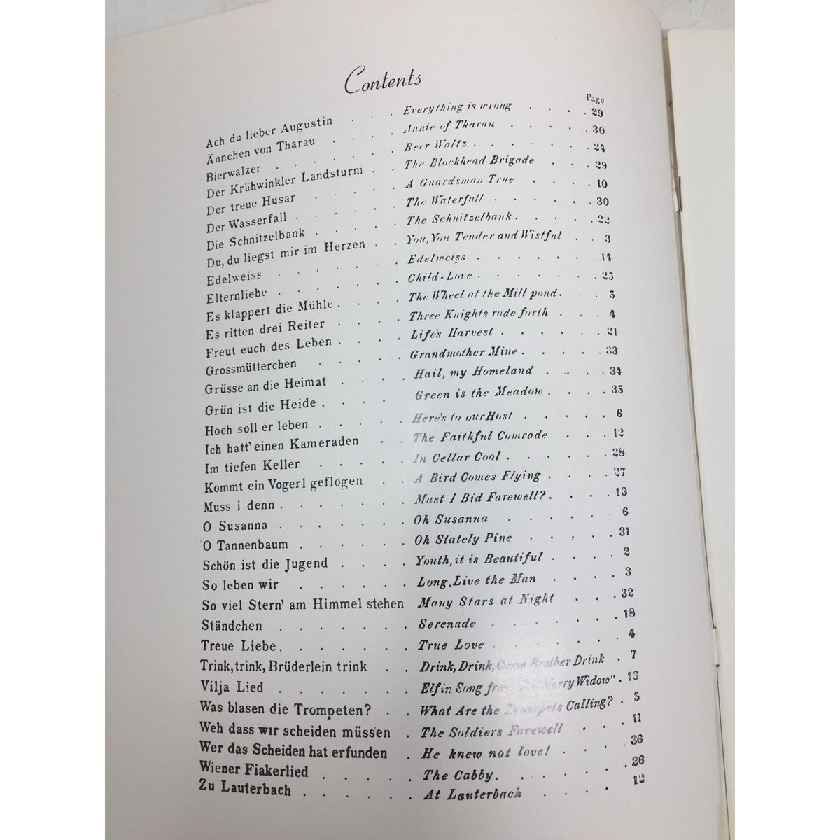 Vintage Song Book for German Folk Songs (Old & New) A+ Stuff  A+ Stuff Sheet Music