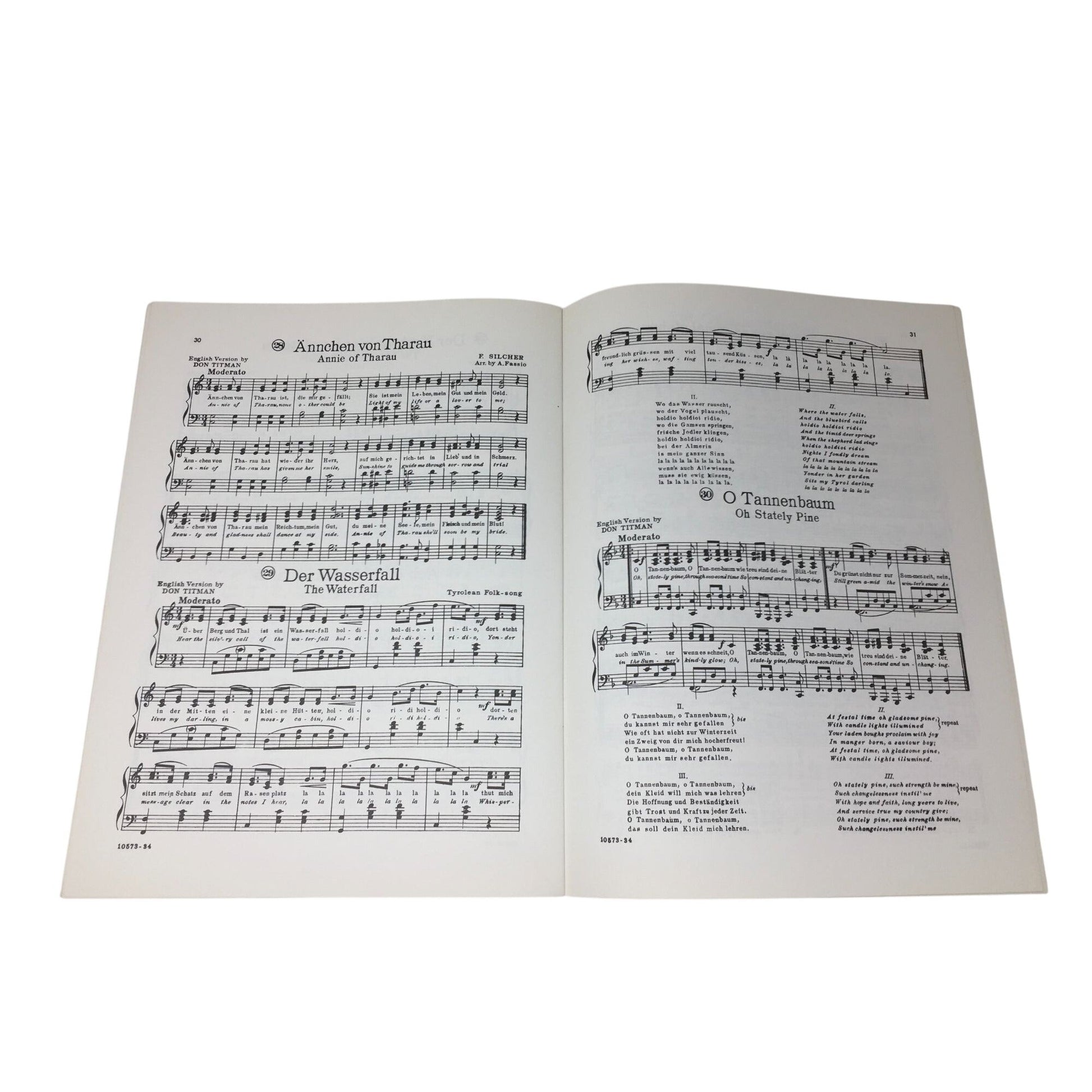 Vintage Song Book for German Folk Songs (Old & New) A+ Stuff  A+ Stuff Sheet Music