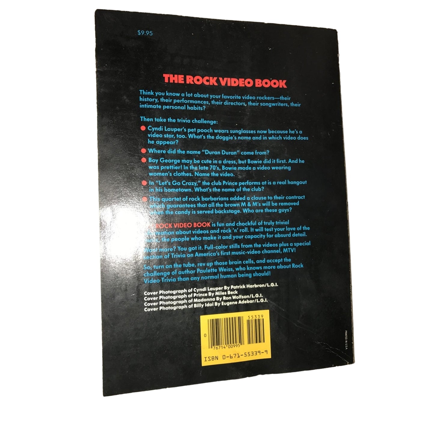 THE ROCK VIDEO BOOK PAULETTE WEISS