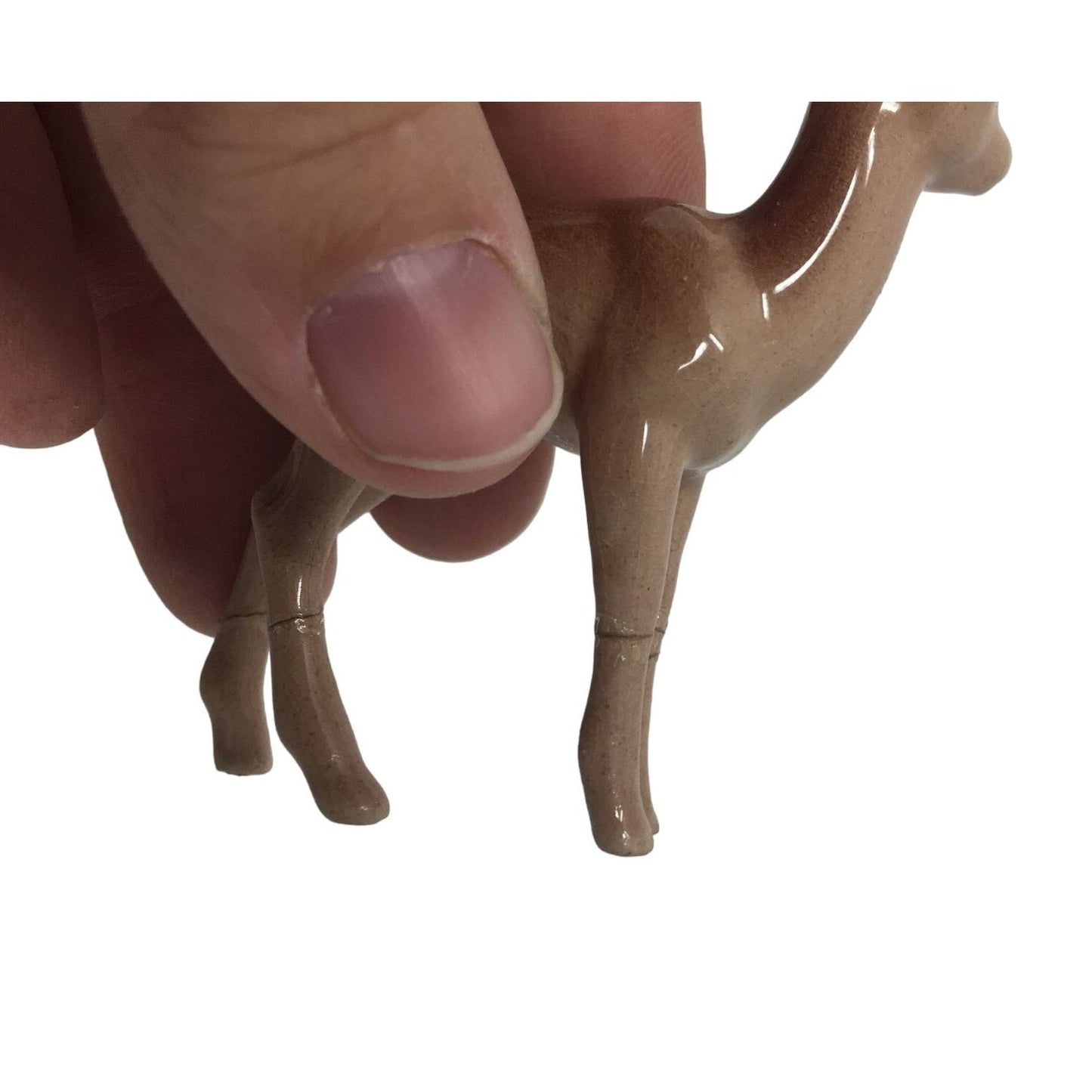 Vintage Deer and Fawn Miniature Figurines - Deer has Chipped Antlers