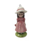 Panda Prints Inc Schmid Collection Farm Girl Ceramic Ornament (3'') - Made in Japan