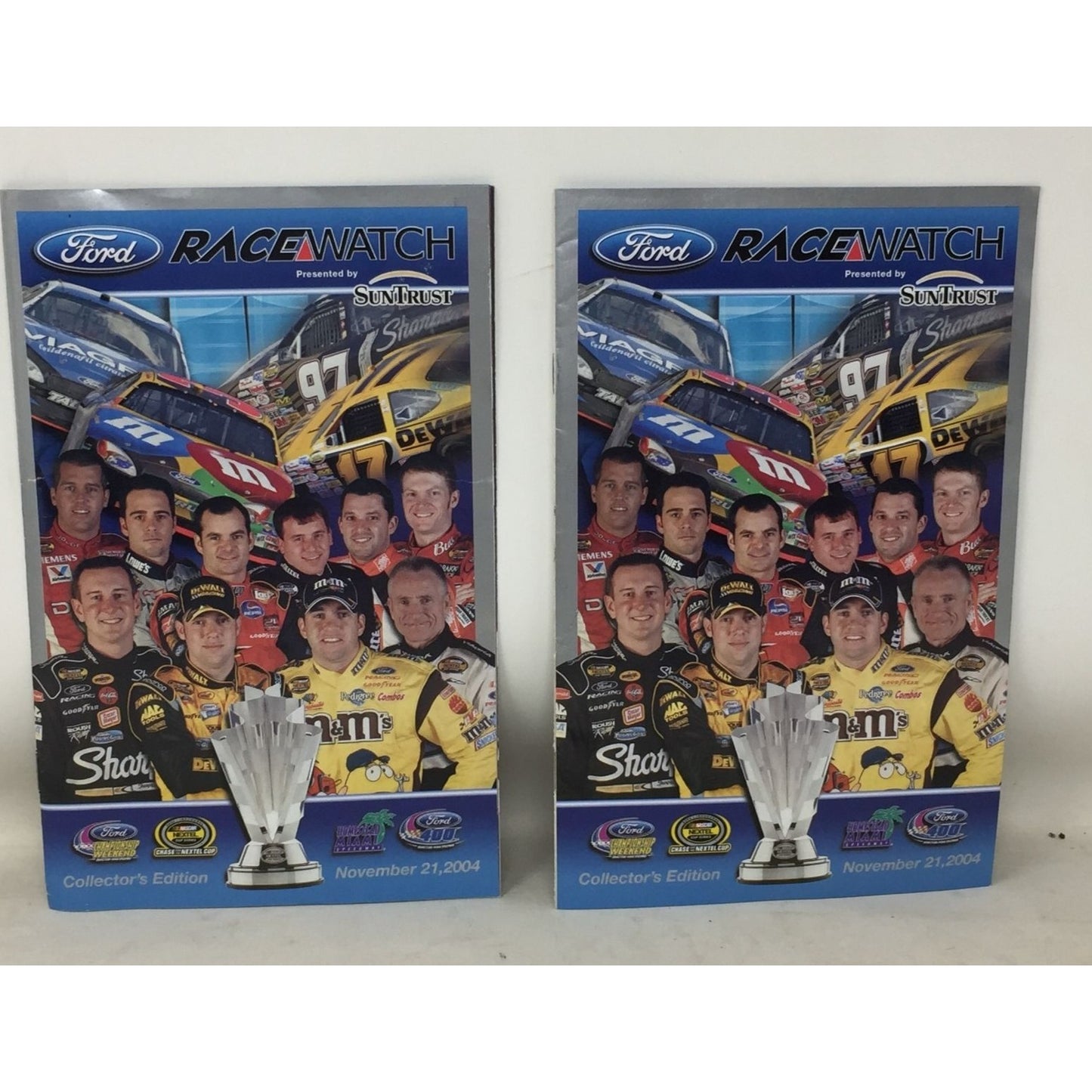 Nascar Collectibles- 2004 Nextel Cup Series Magnets/Stickers, Daytona 500/Ford Racewatch Brochures