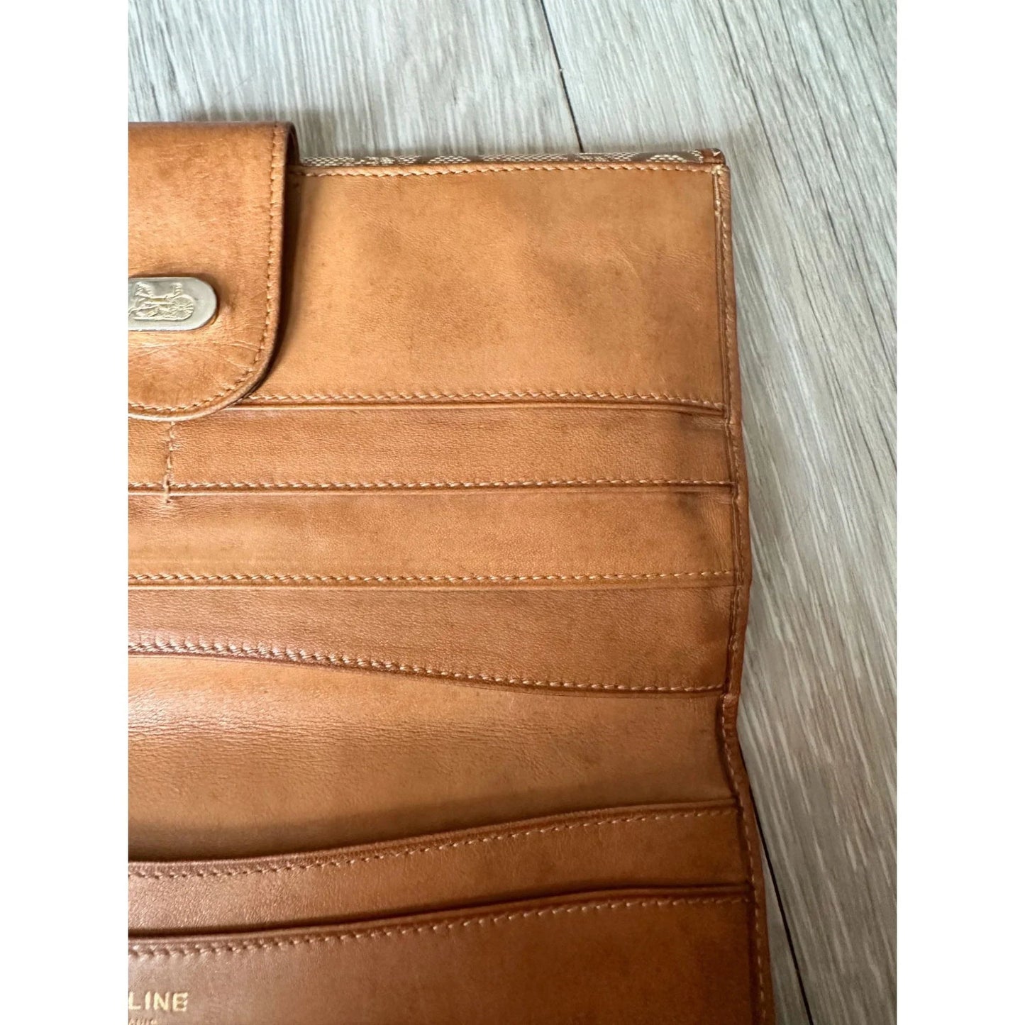 CELINE Horse Carriage C Macadam PVC Long Bifold Wallet Purse - Celine - Luxury Item - A+ Stuff
