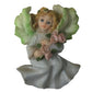 Set of 3 Magnets- Blonde Haired, Blue Eyed Angels Wearing Dresses holding Flower bouquet